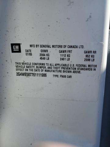 Photo 10 from auction – 2006 BUICK LACROSSE C with VIN 2G4WE587761111986
