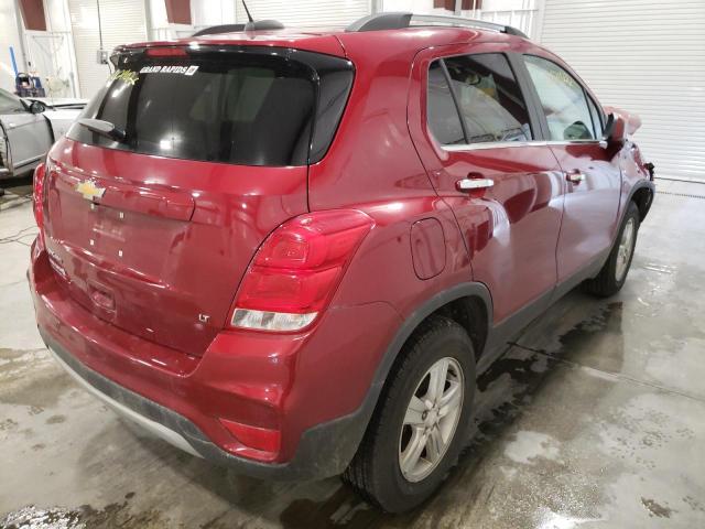 Photo 4 from auction – 2020 CHEVROLET TRAX 1LT with VIN 3GNCJPSB1LL261749