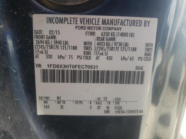 Photo 10 from auction – 2015 FORD F350 SUPER with VIN 1FD8X3HT0FEC70531