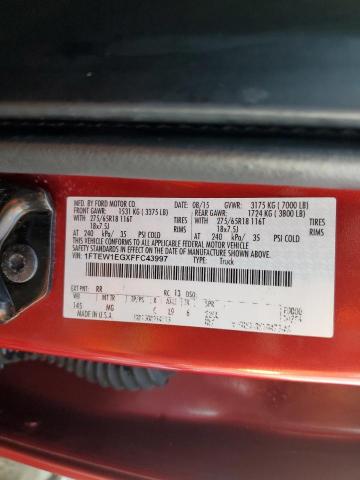 Photo 10 from auction – 2015 FORD F150 SUPER with VIN 1FTEW1EGXFFC43997