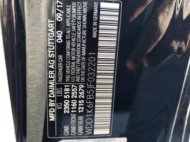 Photo 10 from auction – 2018 MERCEDES-BENZ E 400 with VIN WDD1K6FB5JF032201