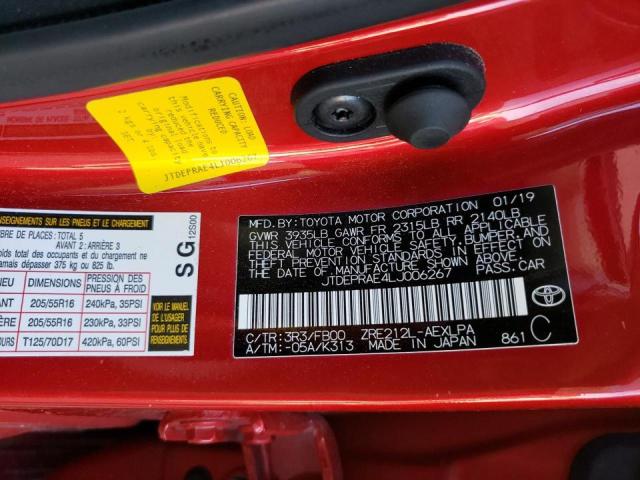 Photo 10 from auction – 2020 TOYOTA COROLLA LE with VIN JTDEPRAE4LJ006267