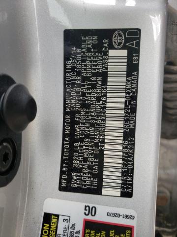 Photo 10 from auction – 2014 TOYOTA COROLLA L with VIN 2T1BURHEXEC176164