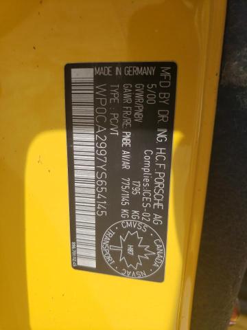 Photo 10 from auction – 2000 PORSCHE 911 CARRER with VIN WP0CA2997YS654145