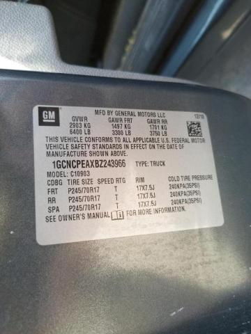 Photo 10 from auction – 2011 CHEVROLET SILVERADO with VIN 1GCNCPEAXBZ243966