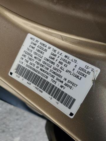 Photo 10 from auction – 2003 HONDA CR-V LX with VIN SHSRD68493U102336