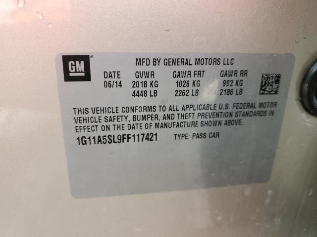 Photo 10 from auction – 2015 CHEVROLET MALIBU LS with VIN 1G11A5SL9FF117421