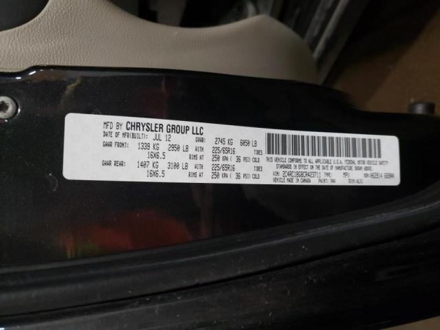 Photo 10 from auction – 2012 CHRYSLER TOWN & COU with VIN 2C4RC1BG8CR423711