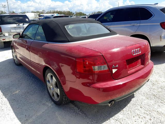 Photo 3 from auction – 2005 AUDI A4 QUATTRO with VIN WAUDT48H25K008166