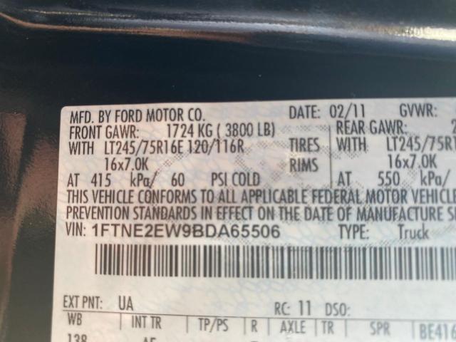 Photo 10 from auction – 2011 FORD ECONOLINE with VIN 1FTNE2EW9BDA65506