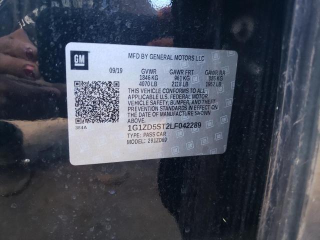 Photo 10 from auction – 2020 CHEVROLET MALIBU LT with VIN 1G1ZD5ST2LF042289