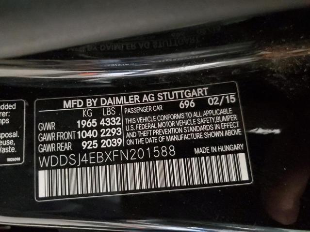Photo 10 from auction – 2015 MERCEDES-BENZ CLA 250 with VIN WDDSJ4EBXFN201588