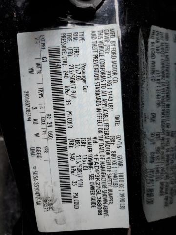Photo 10 from auction – 2016 FORD FOCUS SE with VIN 1FADP3K27GL368008