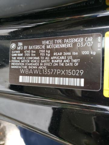 Photo 10 from auction – 2007 BMW 328 I with VIN WBAWL13577PX15029