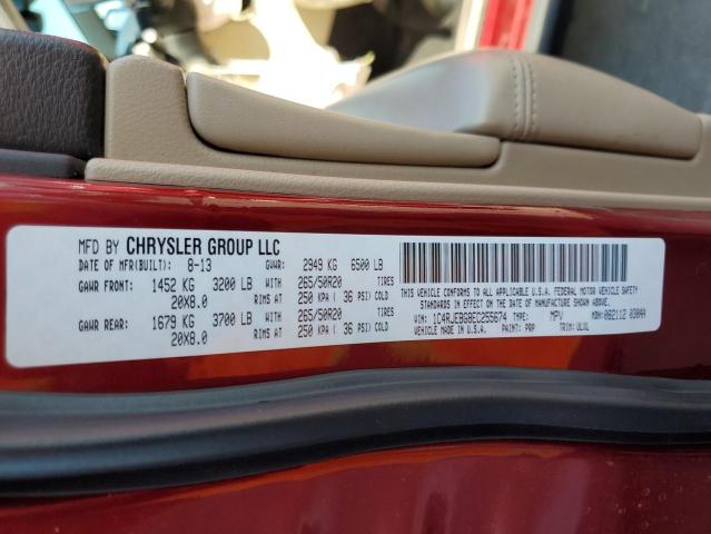 Photo 10 from auction – 2014 JEEP GRAND CHER with VIN 1C4RJEBG8EC255674