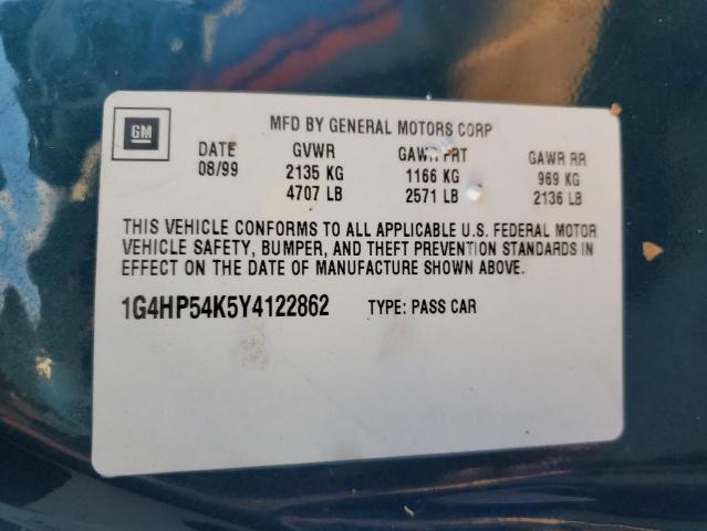 Photo 10 from auction – 2000 BUICK LESABRE CU with VIN 1G4HP54K5Y4122862