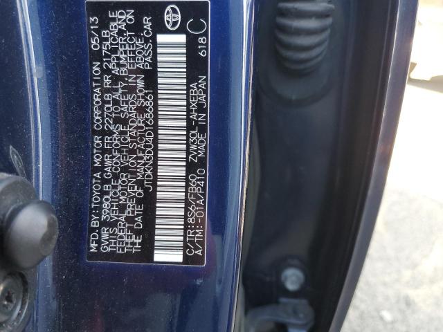 Photo 10 from auction – 2013 TOYOTA PRIUS with VIN JTDKN3DU4D1686861