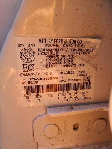Photo 10 from auction – 2013 FORD F350 SUPER with VIN 1FT8W3BT6DEA06307