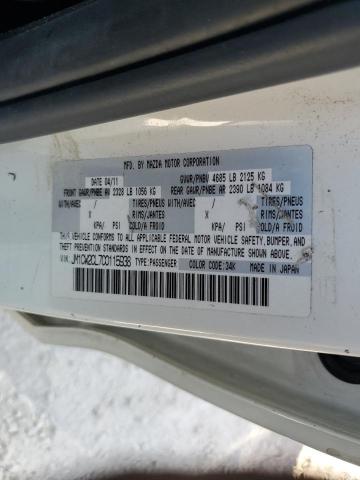 Photo 10 from auction – 2012 MAZDA 5 with VIN JM1CW2CL7C0115938