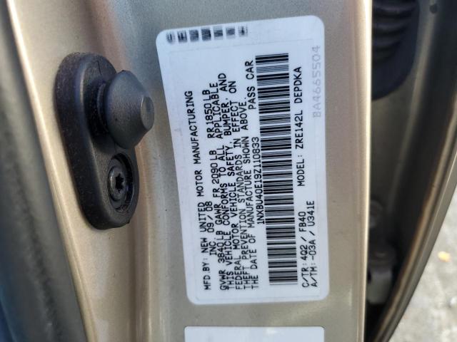 Photo 10 from auction – 2009 TOYOTA COROLLA BA with VIN 1NXBU40E19Z110833