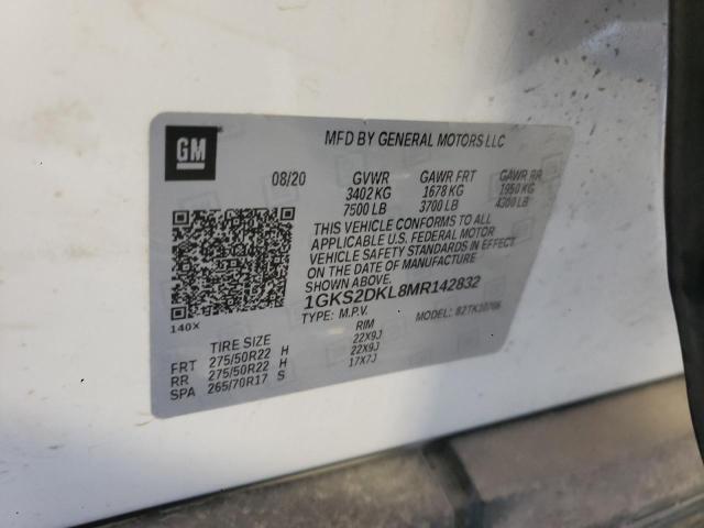 Photo 10 from auction – 2021 GMC YUKON DENA with VIN 1GKS2DKL8MR142832
