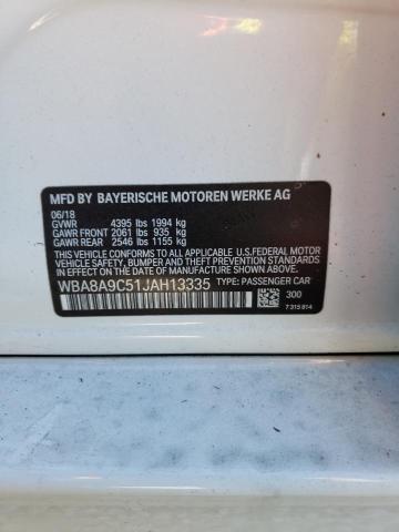 Photo 10 from auction – 2018 BMW 320 I with VIN WBA8A9C51JAH13335