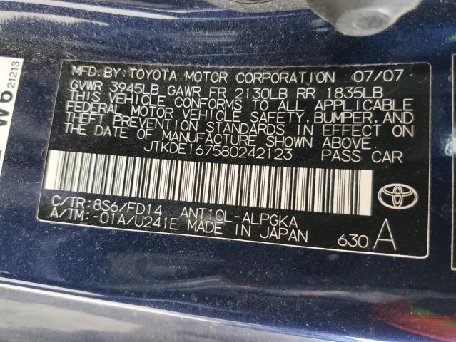 Photo 10 from auction – 2008 TOYOTA SCION TC with VIN JTKDE167580242123