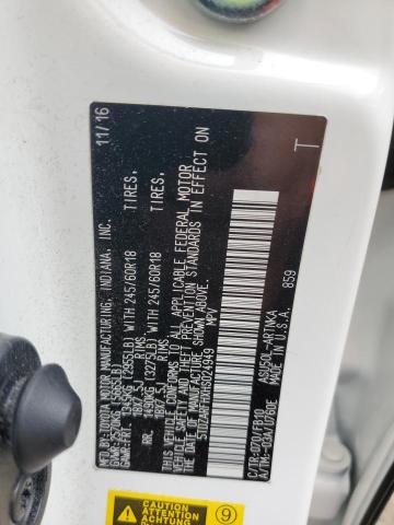 Photo 10 from auction – 2017 TOYOTA HIGHLANDER with VIN 5TDZARFHXHS024949