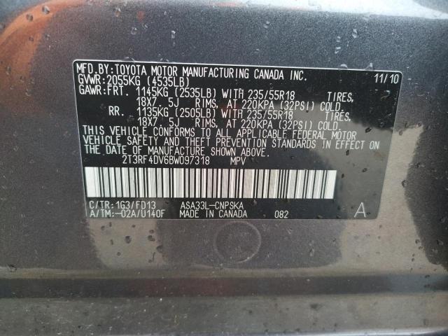 Photo 10 from auction – 2011 TOYOTA RAV4 SPORT with VIN 2T3RF4DV6BW097318