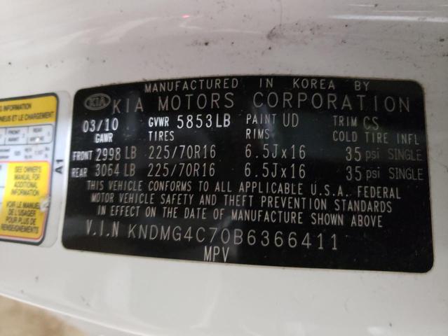 Photo 10 from auction – 2011 KIA SEDONA LX with VIN KNDMG4C70B6366411
