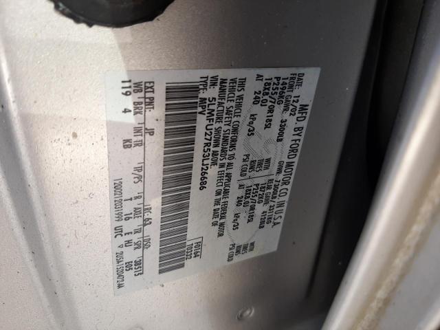 Photo 10 from auction – 2003 LINCOLN NAVIGATOR with VIN 5LMFU27R53LJ26686