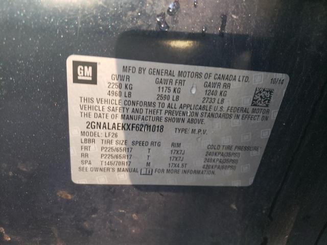 Photo 10 from auction – 2015 CHEVROLET EQUINOX LS with VIN 2GNALAEKXF6201018
