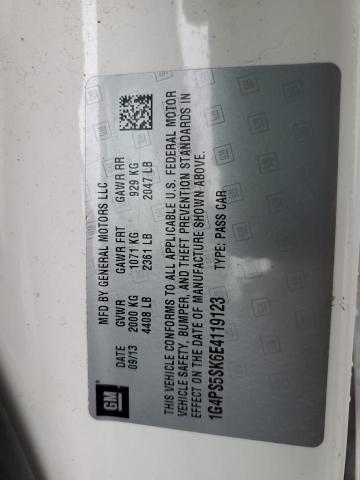Photo 10 from auction – 2014 BUICK VERANO with VIN 1G4PS5SK6E4119123