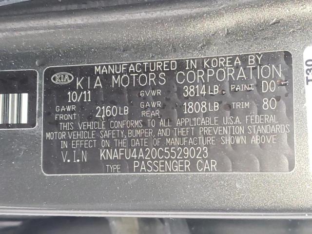 Фото 10 с аукциона – 2012 KIA FORTE EX с VIN KNAFU4A20C5529023