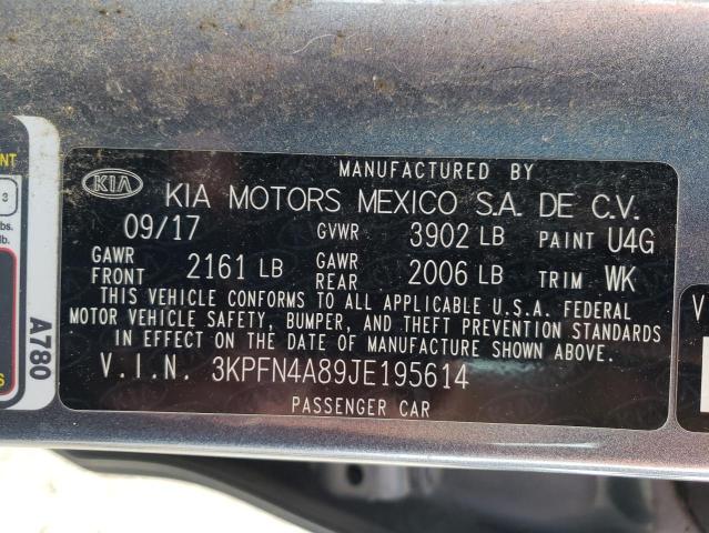 Photo 10 from auction – 2018 KIA FORTE EX with VIN 3KPFN4A89JE195614