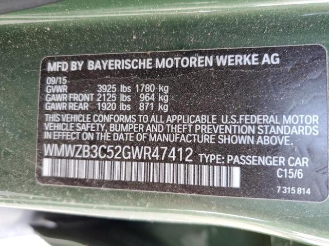 Photo 10 from auction – 2016 MINI COOPER COU with VIN WMWZB3C52GWR47412