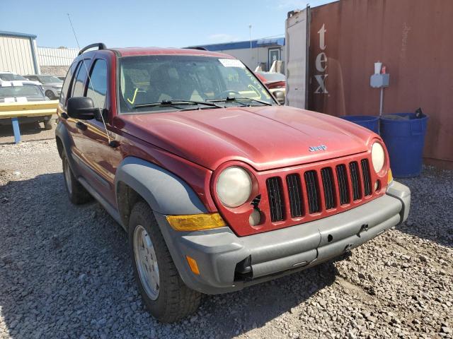 JEEP LIBERTY SP 2007 with VIN 1J4GL48K07W641556 - Photo from auction