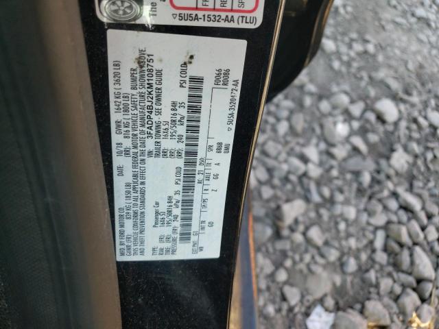 Photo 10 from auction – 2019 FORD FIESTA SE with VIN 3FADP4BJ2KM108751