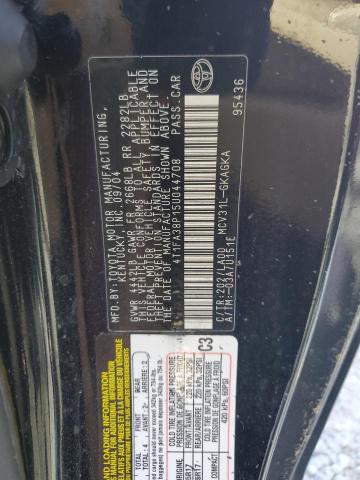 Photo 10 from auction – 2005 TOYOTA CAMRY SOLA with VIN 4T1FA38P15U044708
