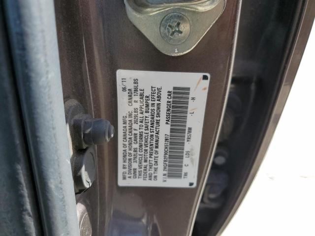 Photo 10 from auction – 2012 HONDA CIVIC EXL with VIN 2HGFB2F90CH512817