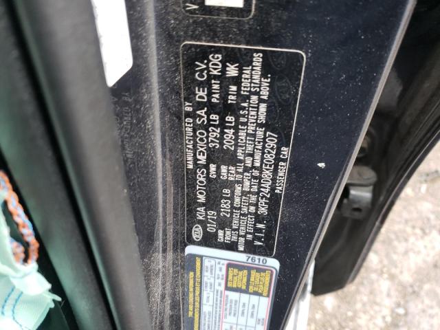 Photo 10 from auction – 2019 KIA FORTE FE with VIN 3KPF24AD8KE082907