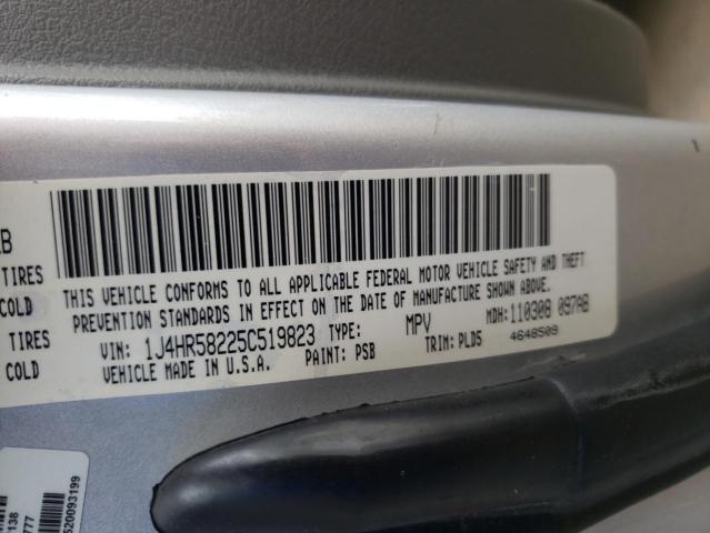Photo 10 from auction – 2005 JEEP GRAND CHER with VIN 1J4HR58225C519823