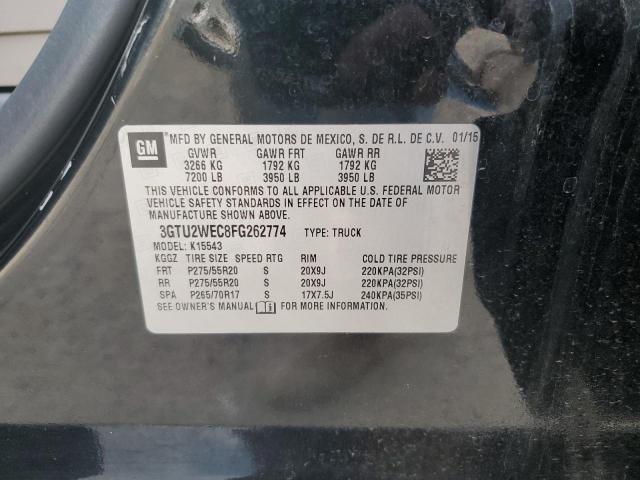 Photo 10 from auction – 2015 GMC SIERRA K15 with VIN 3GTU2WEC8FG262774