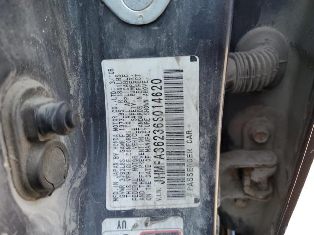 Photo 10 from auction – 2006 HONDA CIVIC HYBR with VIN JHMFA36236S014620