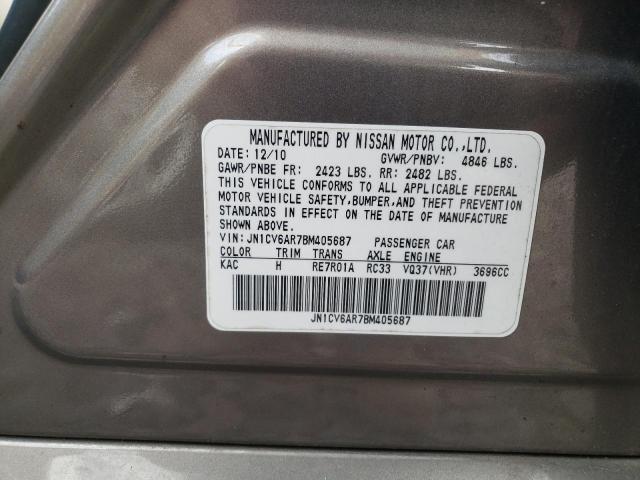 Photo 10 from auction – 2011 INFINITI G37 with VIN JN1CV6AR7BM405687