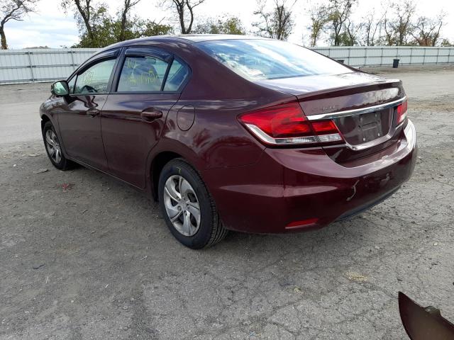 Photo 3 from auction – 2013 HONDA CIVIC LX with VIN 19XFB2F52DE277510