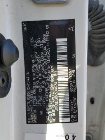 Photo 10 from auction – 2011 TOYOTA 4RUNNER SR with VIN JTEZU5JR6B5018784