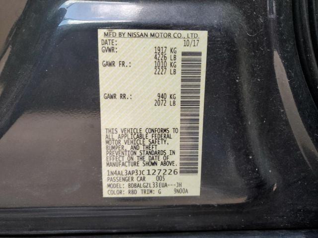 Photo 10 from auction – 2018 NISSAN ALTIMA 2.5 with VIN 1N4AL3AP3JC127226
