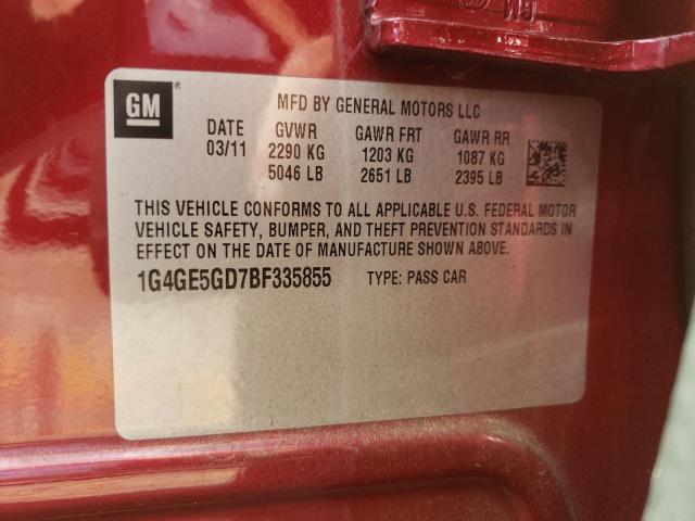 Photo 10 from auction – 2011 BUICK LACROSSE C with VIN 1G4GE5GD7BF335855