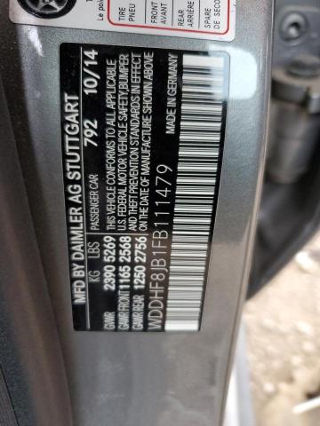 Photo 10 from auction – 2015 MERCEDES-BENZ E 350 4MAT with VIN WDDHF8JB1FB111479